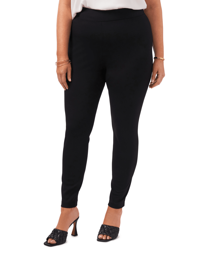 Plus Size Ayla Ponte Classic Legging RICH BLACK